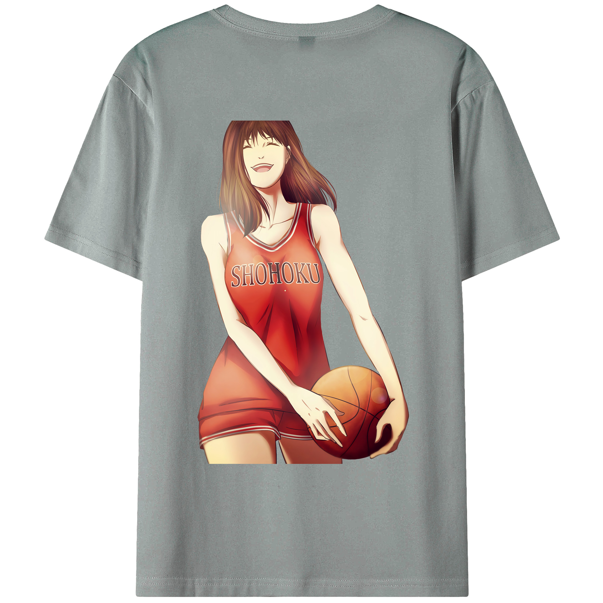 （画像用） SLAM DUNK／スラムダンク 綿100％ メンズ半袖Tシャツ（バックプリント） 通気性